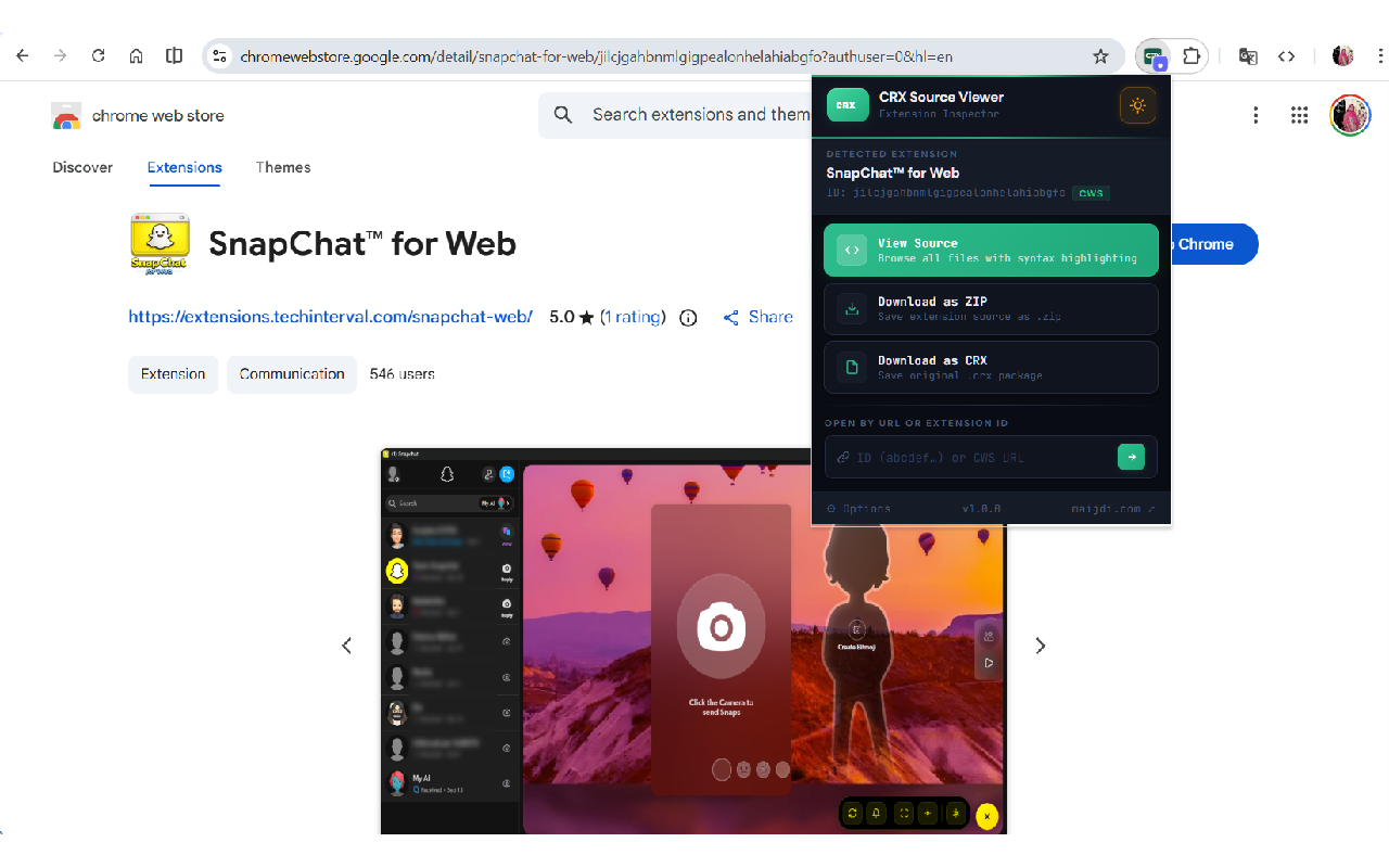 CRX Source Viewer - 截图 2