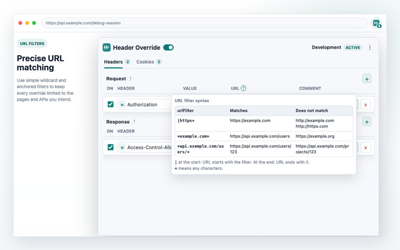 Header Override: Modify HTTP Headers & Cookies - 截图 4