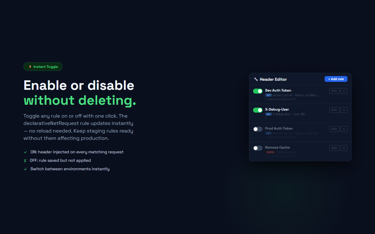 HeaderSmith — Modify HTTP Request & Response Headers - 截图 5