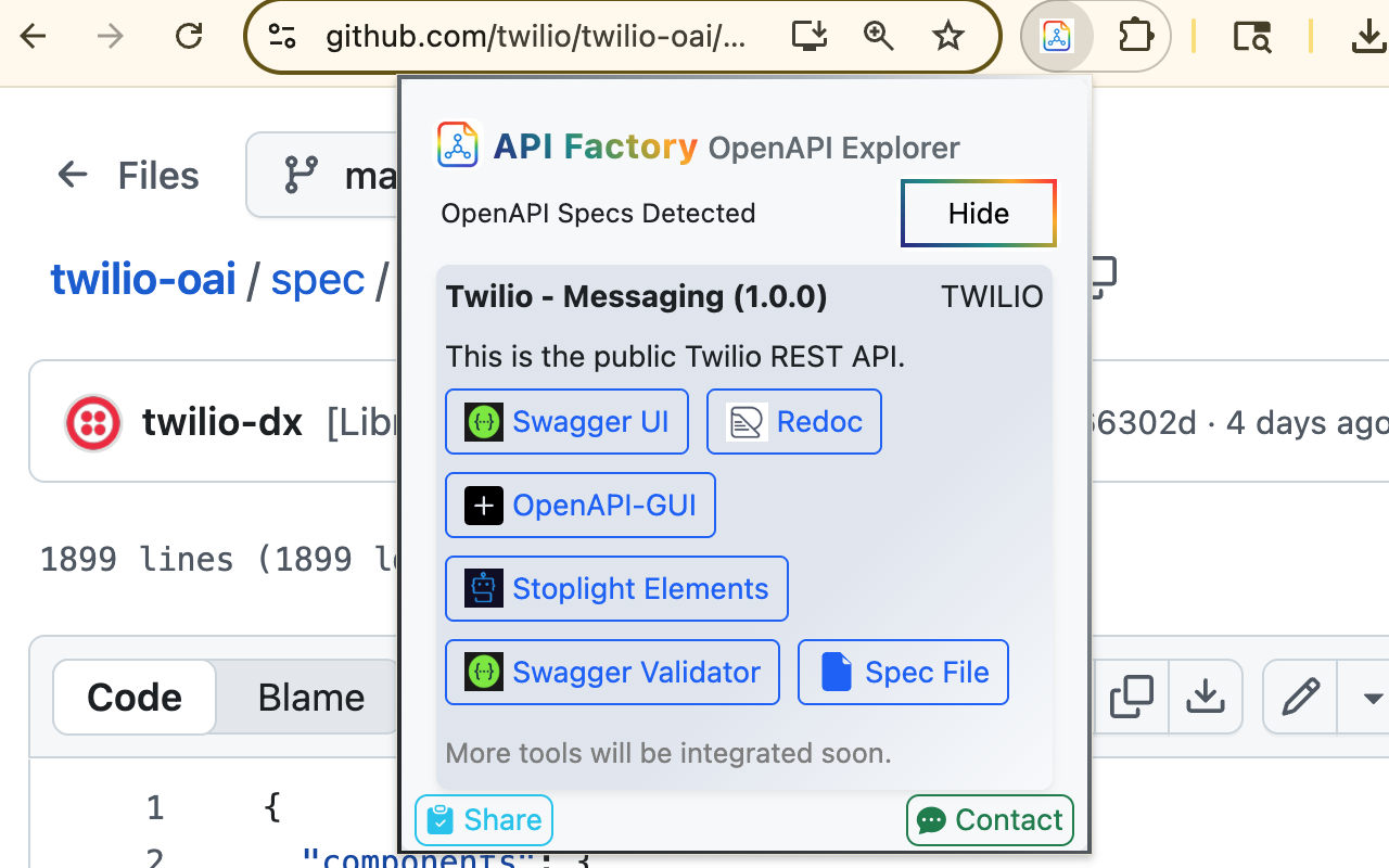 API Factory - OpenAPI Viewer & Playground - 截图 3