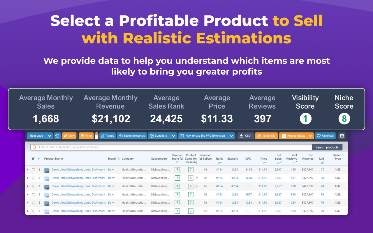 AI Amazon Product Research - AMZScout PRO AI Extension - 截图 1