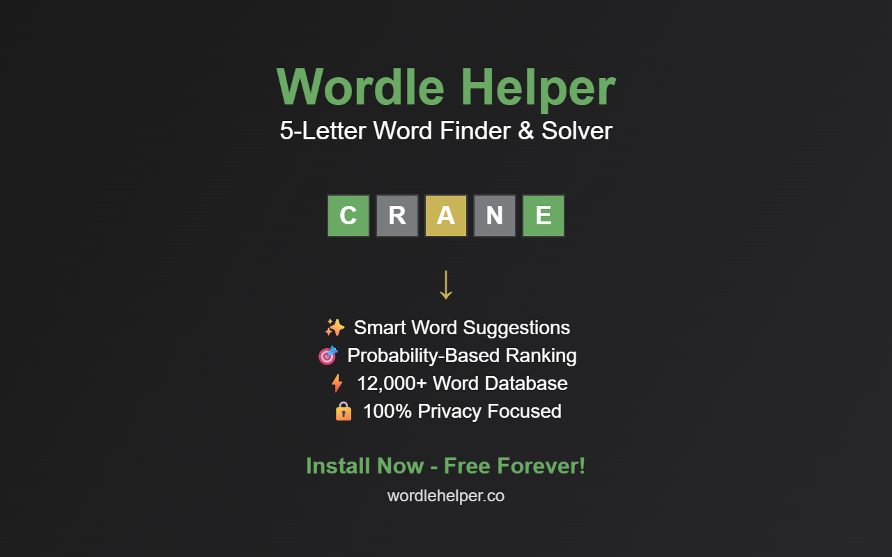 Wordle Helper - 5 Letter Word Finder - 截图 2