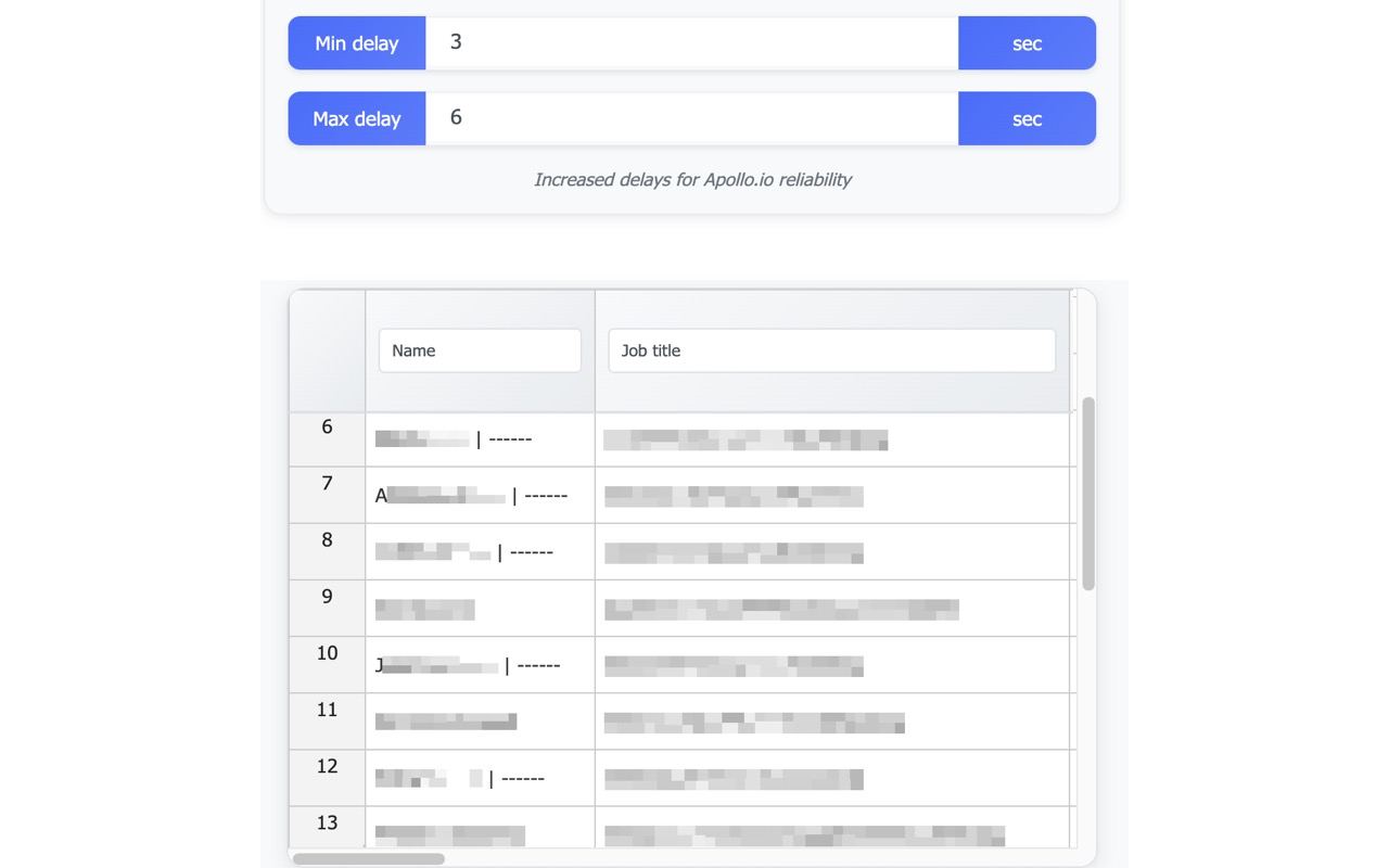 Apollo.io Data Scraper | Auto Formatted CSV Export for Apollo - 截图 3