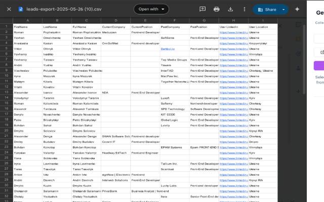 Leadly Lite – Export Leads from Search Pages to CSV - 截图 2