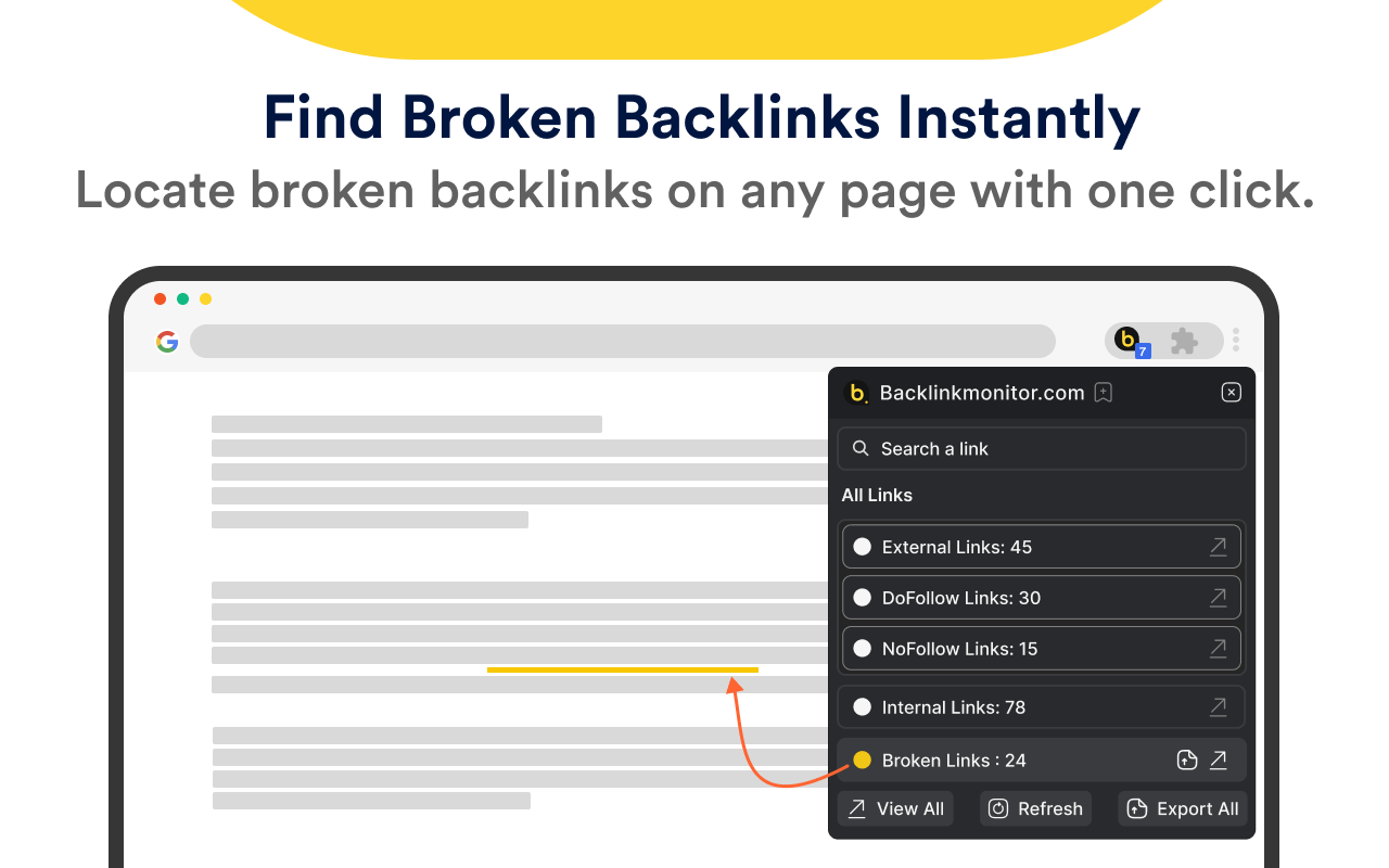 Link Checker By BacklinkMonitor - 截图 2