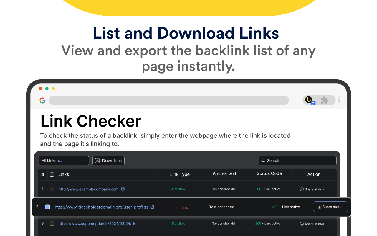 Link Checker By BacklinkMonitor - 截图 5