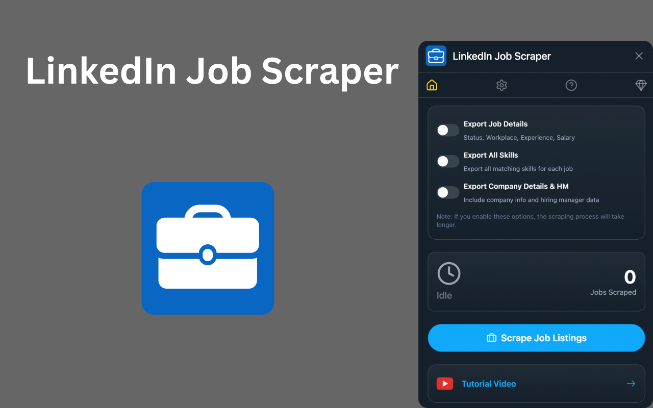 LinkedIn Job Scraper - 截图 4