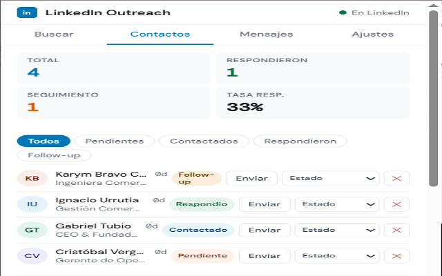 Inboxium — LinkedIn Outreach & CRM - 截图 2