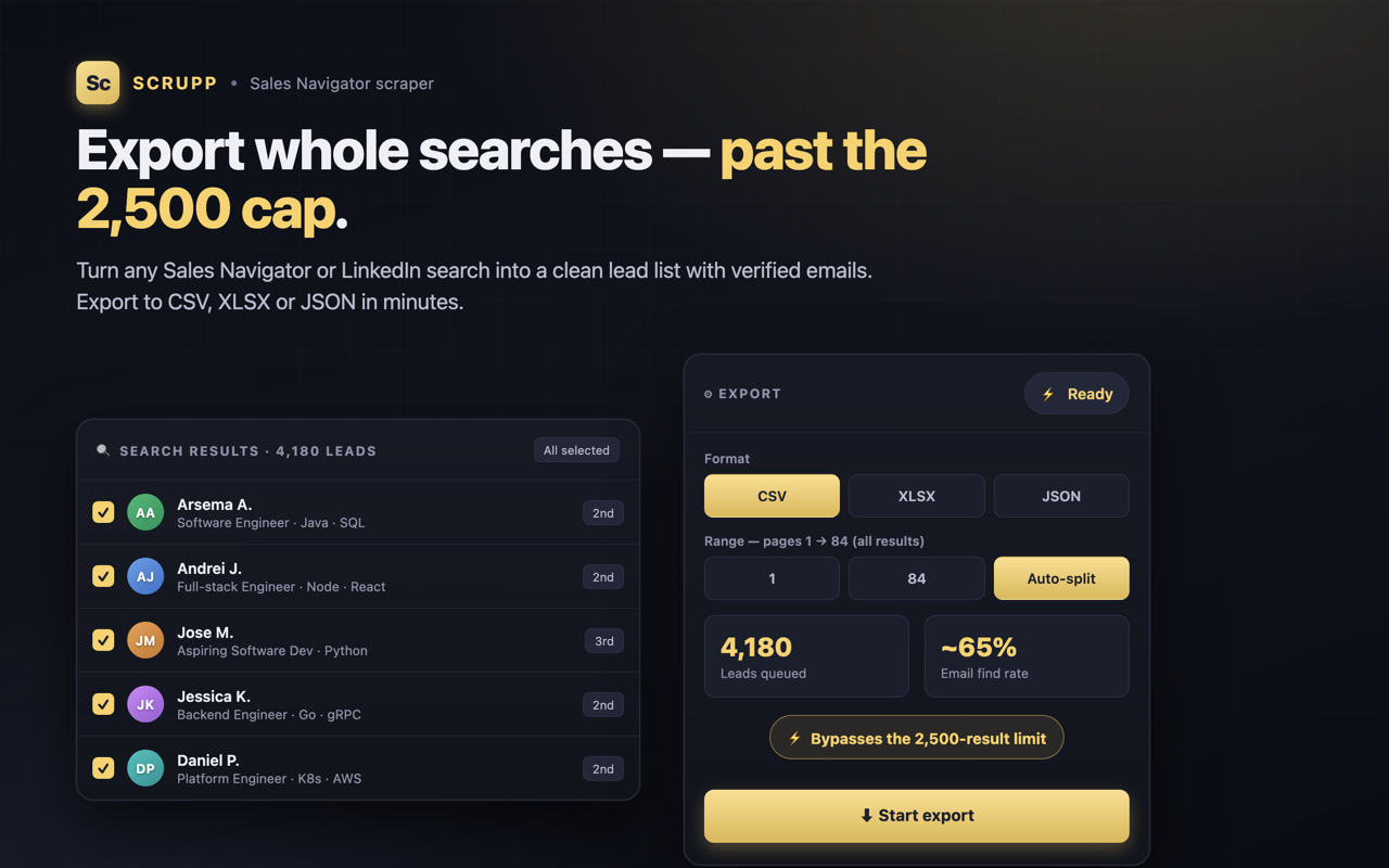 Scrupp — Email Finder for LinkedIn & Sales Navigator - 截图 2