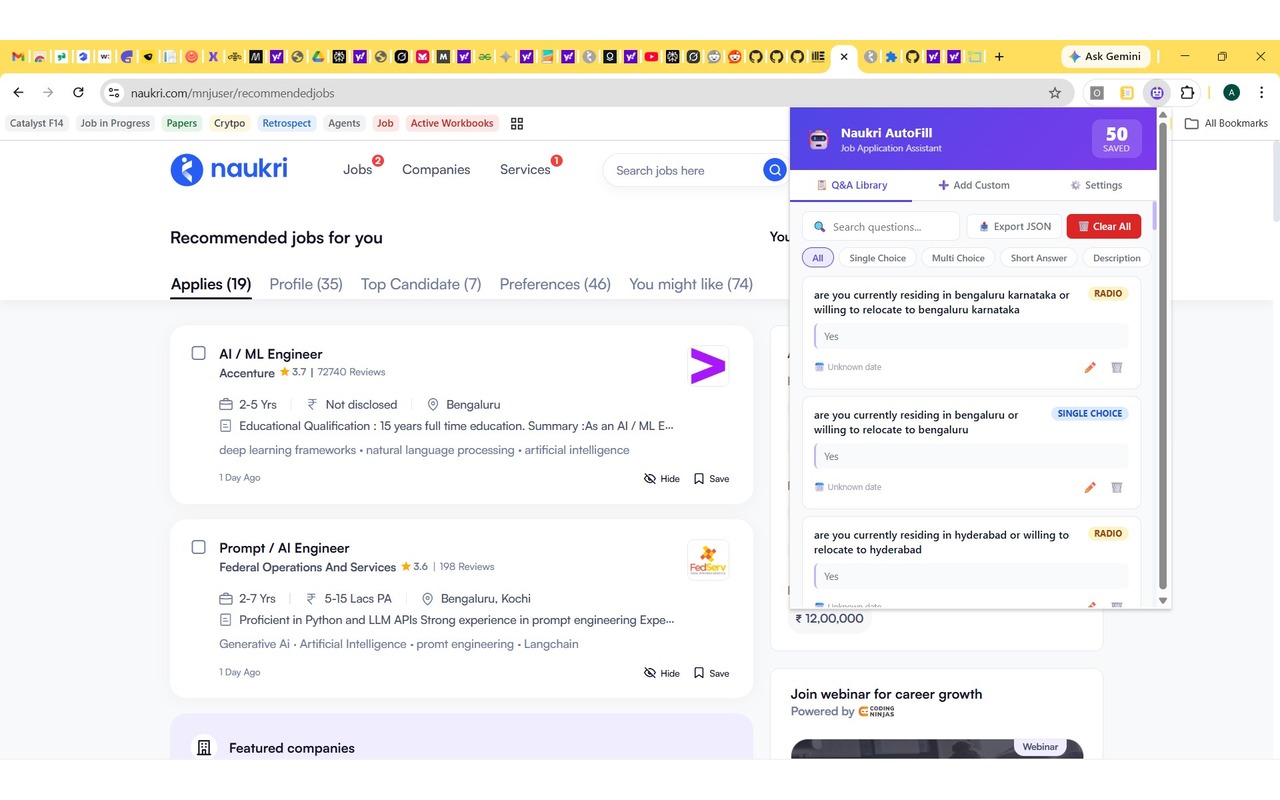 Naukri Auto-Fill Assistant - 截图 2