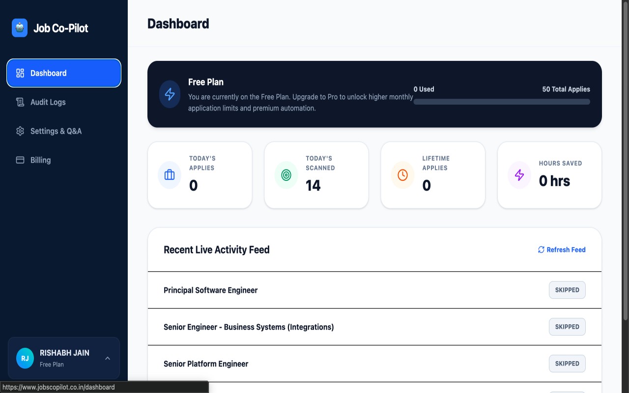 Jobs Co-Pilot | AI Auto-Applier - 截图 3