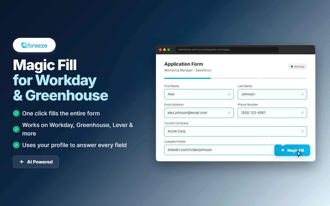 Breeze Apply - Auto Apply to Jobs with AI Resume Optimization - 截图 4