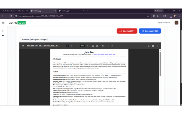 LetMeApply: AI Assistant on Every Job Page - 截图 3