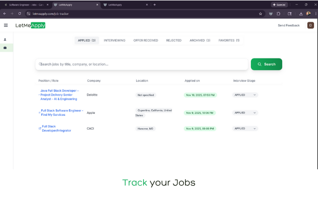 LetMeApply: AI Assistant on Every Job Page - 截图 4