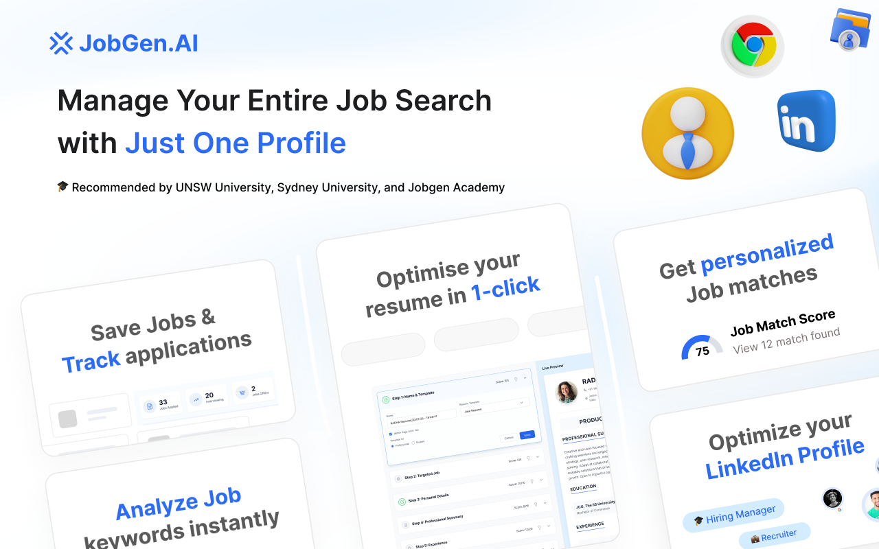 JobGen.AI – Apply 10× Faster with AI - 截图 5