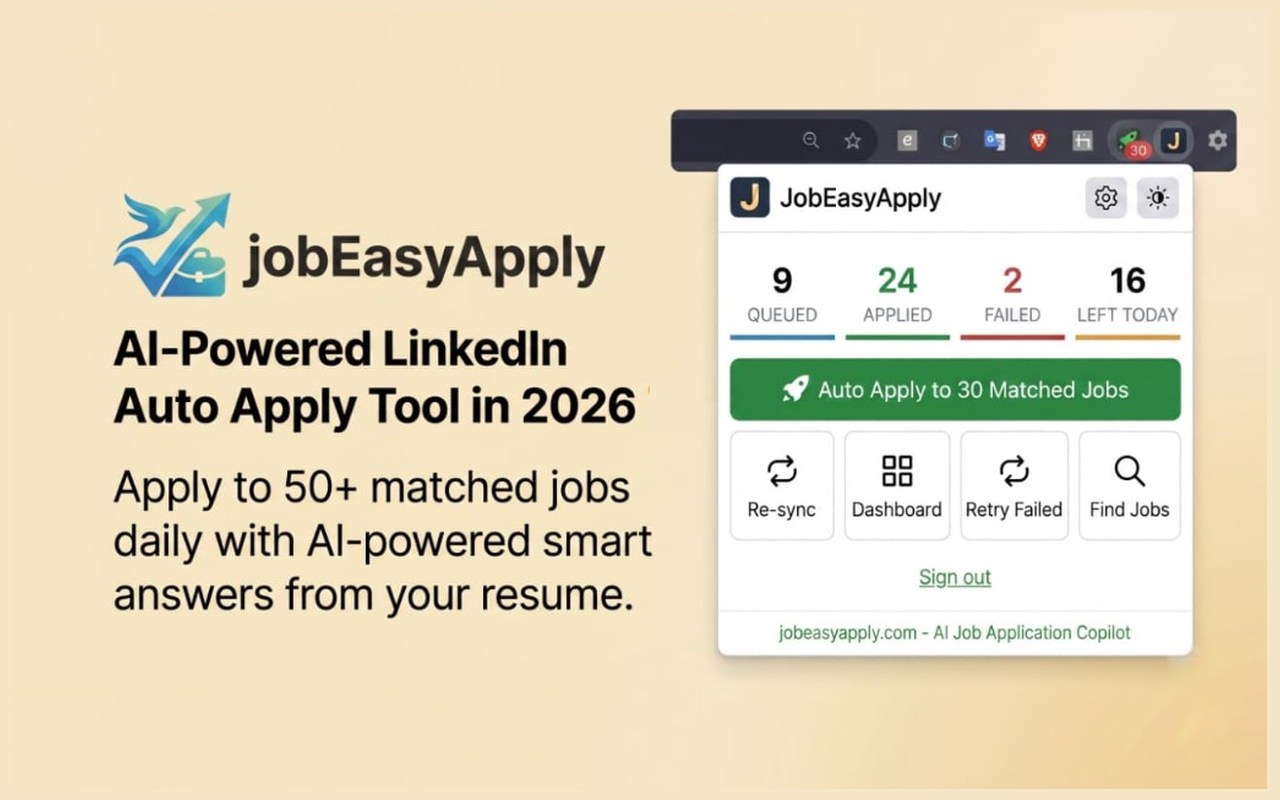JobEasyApply — AI Auto Apply for LinkedIn & ATS - 截图 2