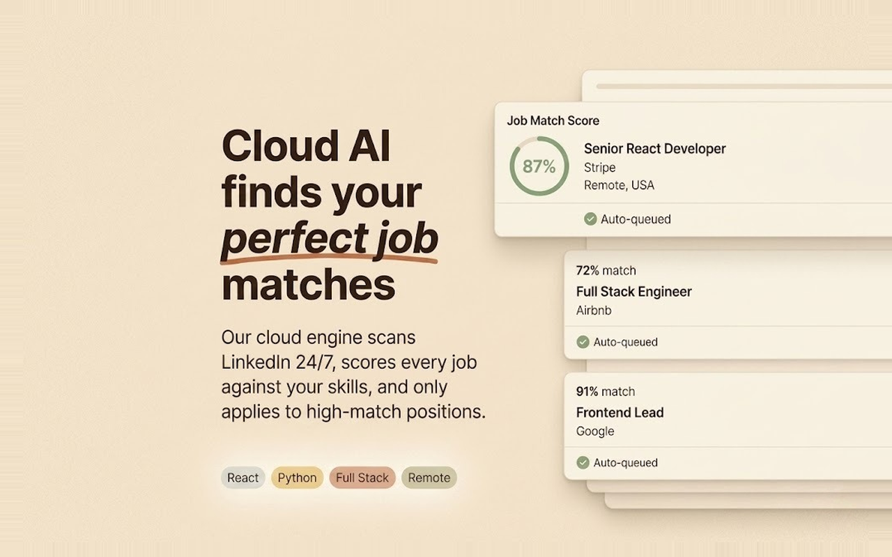 JobEasyApply — AI Auto Apply for LinkedIn & ATS - 截图 4