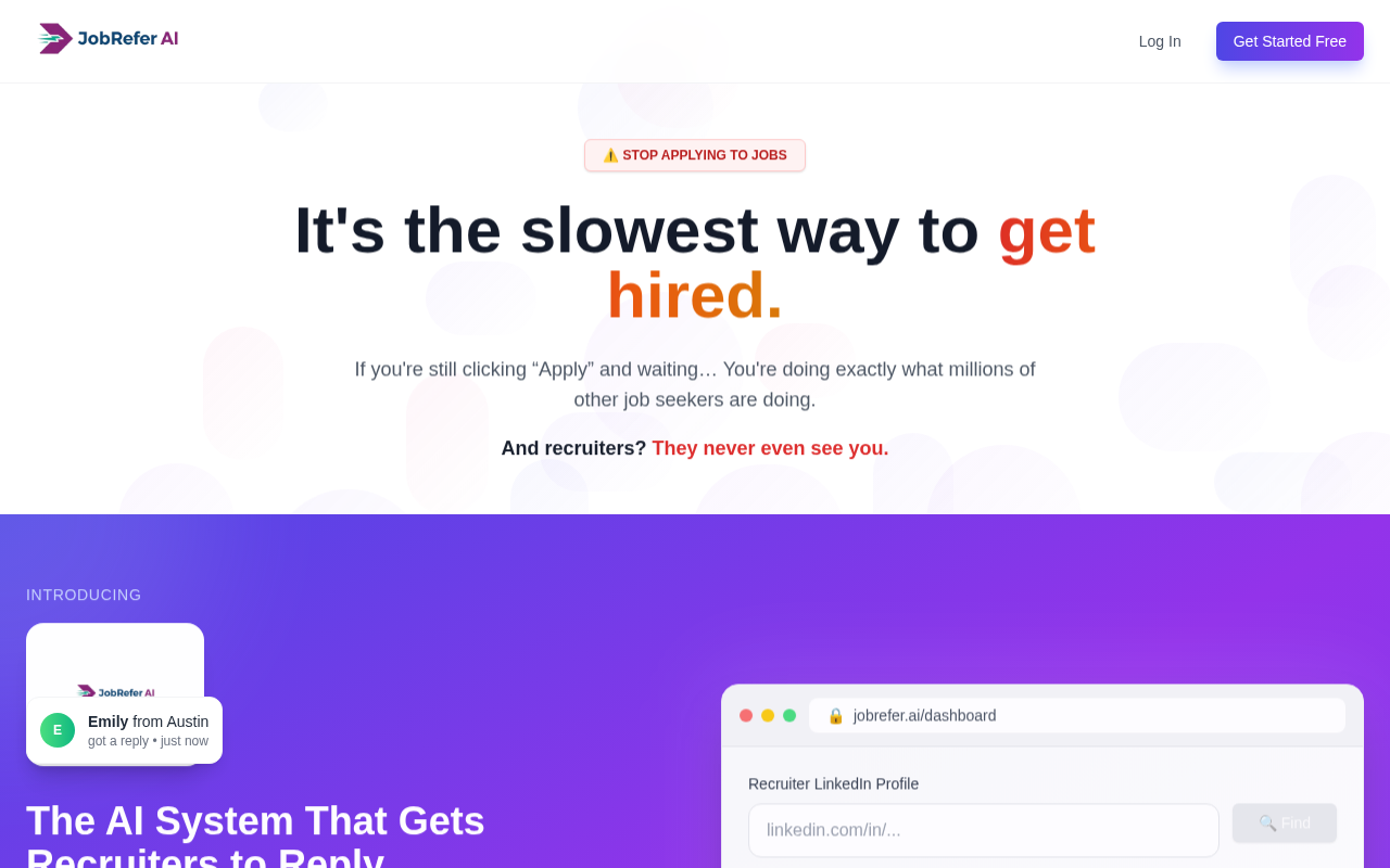 JobRefer.ai - LinkedIn Job Outreach - 截图 2