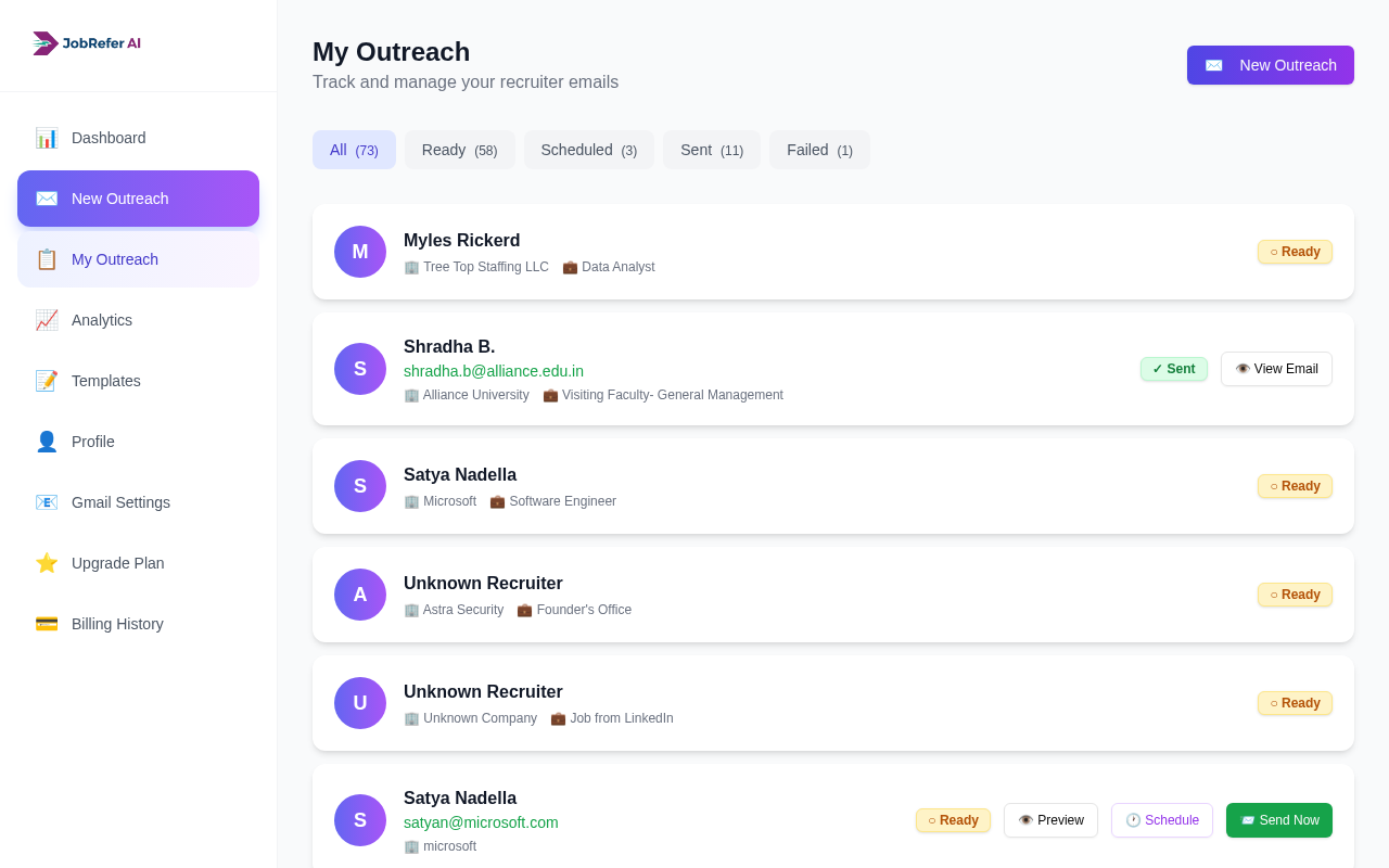 JobRefer.ai - LinkedIn Job Outreach - 截图 3