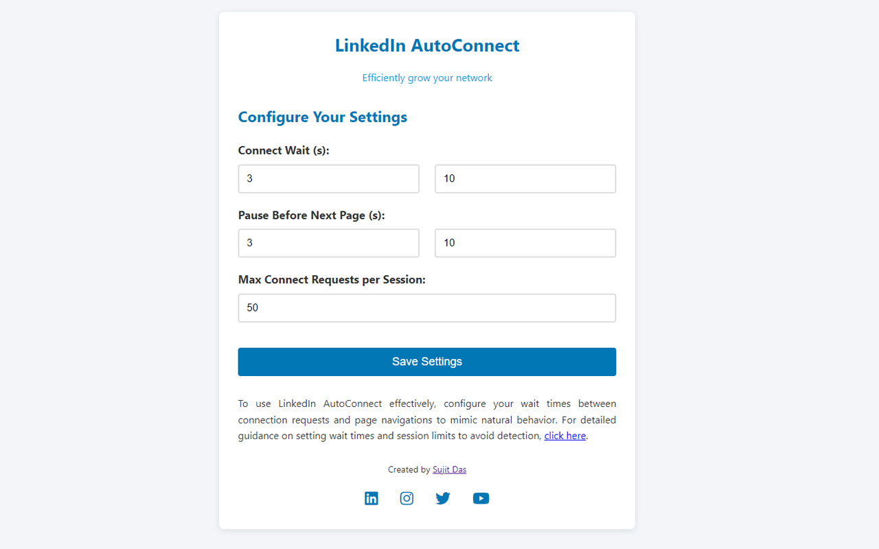 LinkedIn Auto Connect - 截图 3