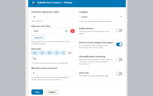 LinkedIn Auto Connect - 截图 2
