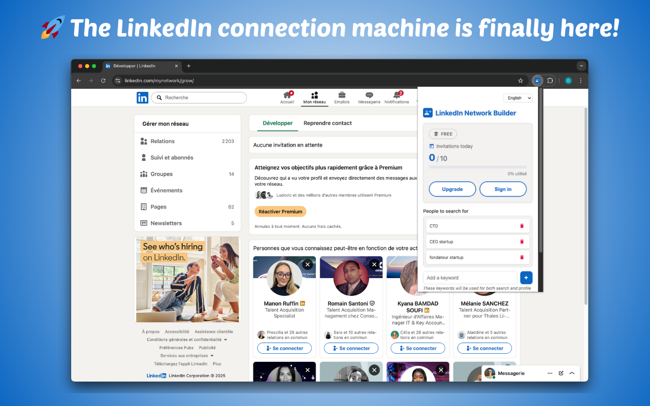 LinkedIn Network Builder - Auto Connect & Grow - 截图 2