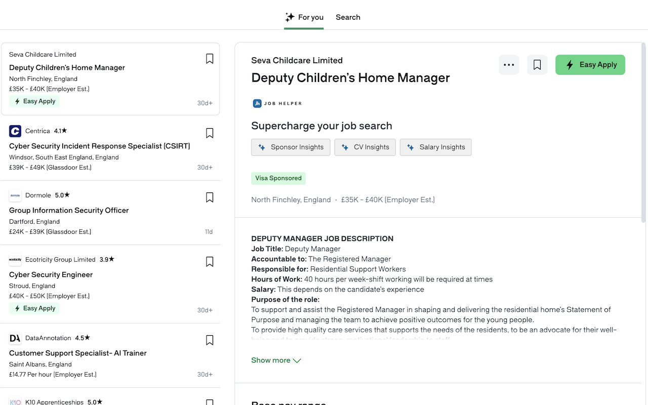 Skilled Worker Job Helper - 截图 2