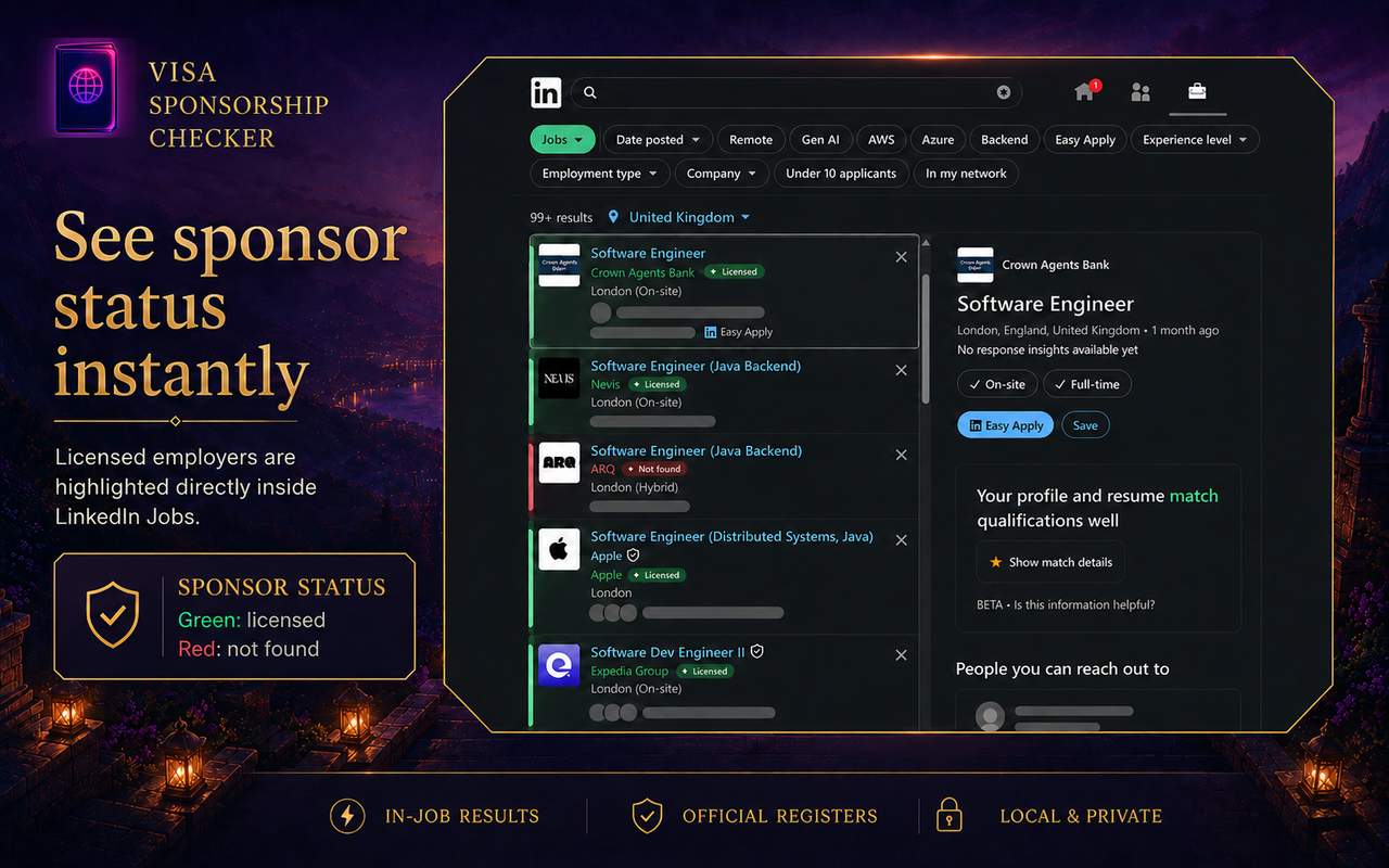 Visa Sponsorship Checker - 截图 5