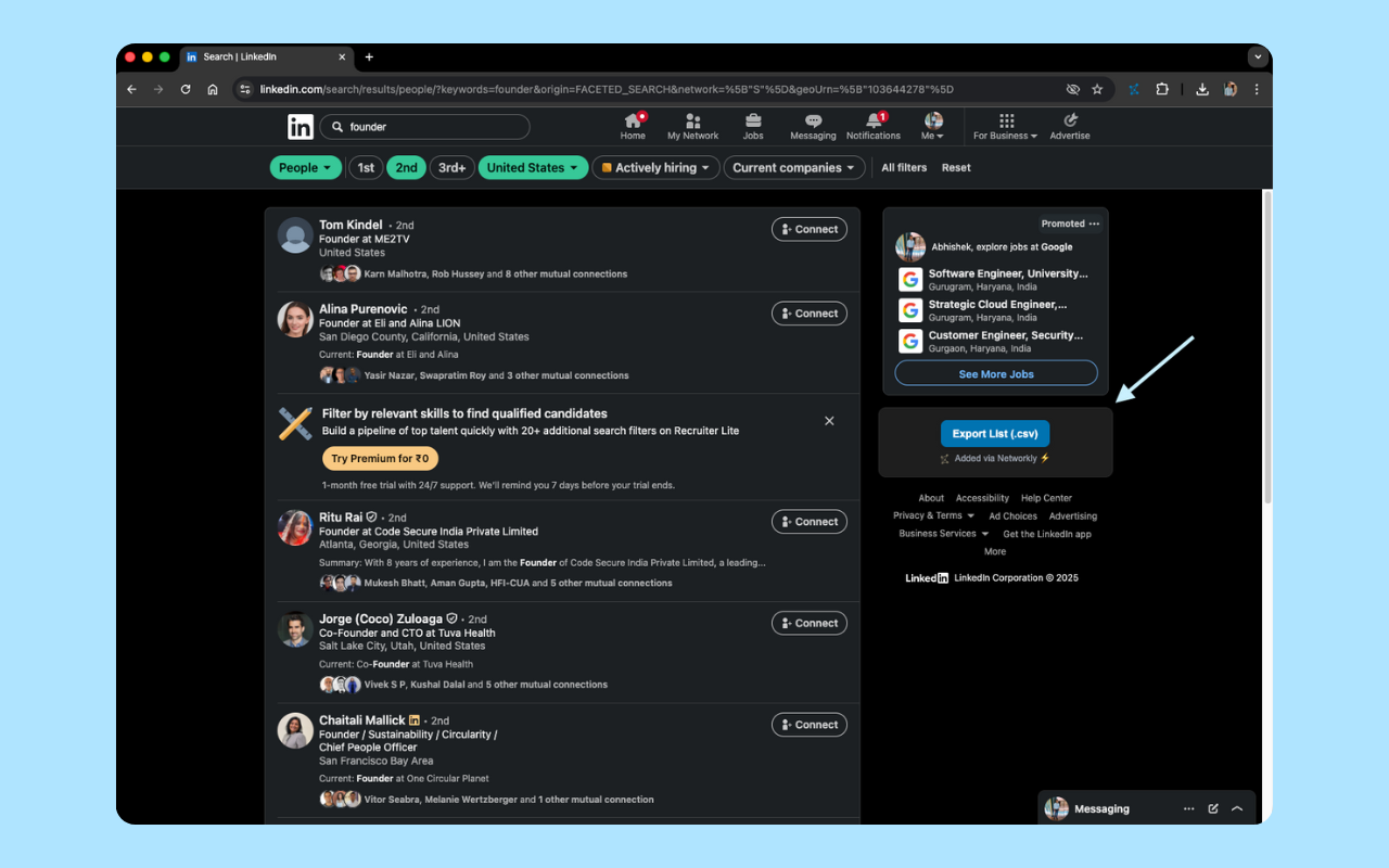 Networkly - LinkedIn Automation, Bulk Messaging & Connections - 截图 2