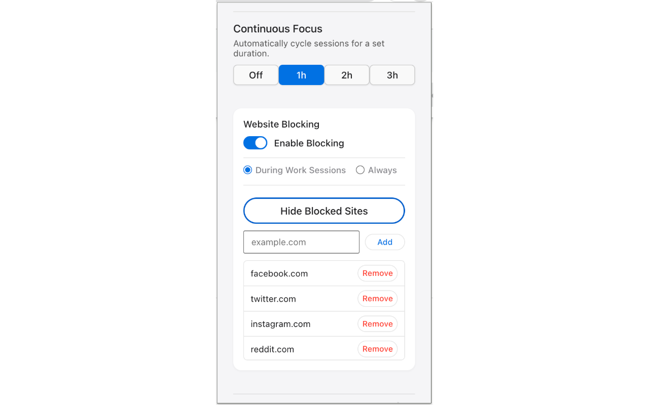 Pomodoro Timer & Website Blocker – Focus Orbit - 截图 3