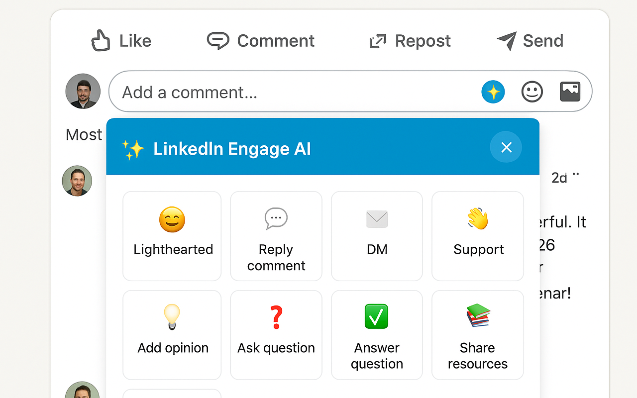 LinkedIn Engage AI - 截图 2
