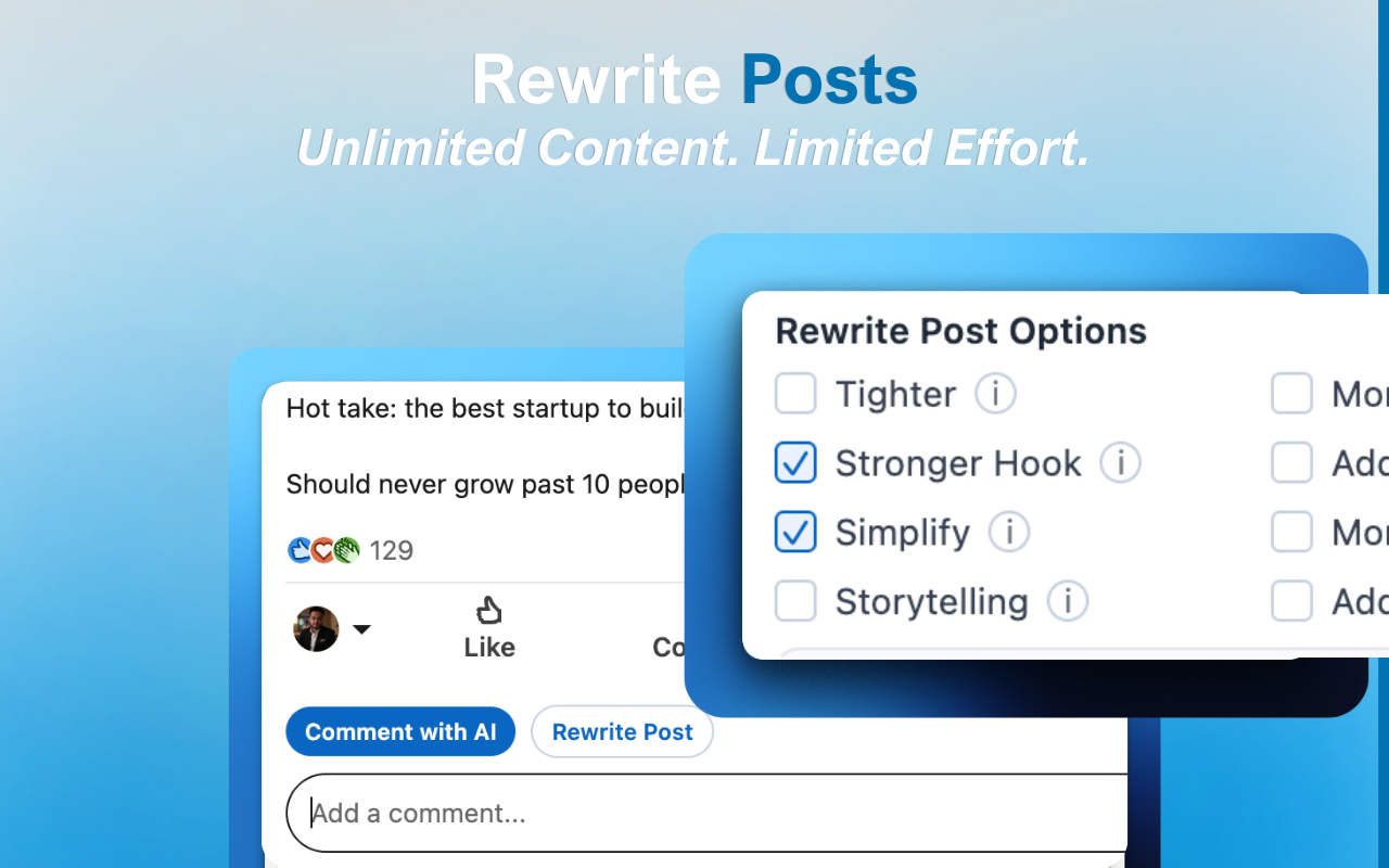 Comment Rocket - AI Powered LinkedIn Comments - 截图 2