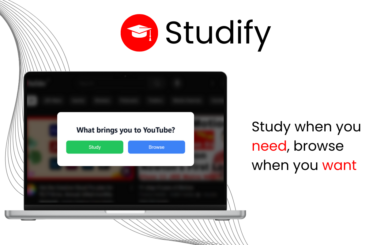 Studify - Mindful YouTube for Study & Focus - 截图 1
