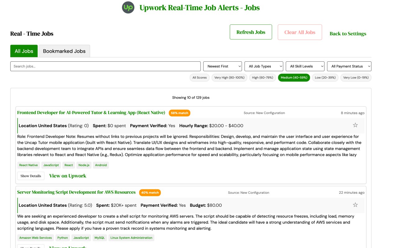 Upwork Real-Time Job Alerts + AI Cover Letter + Webhook - 截图 3