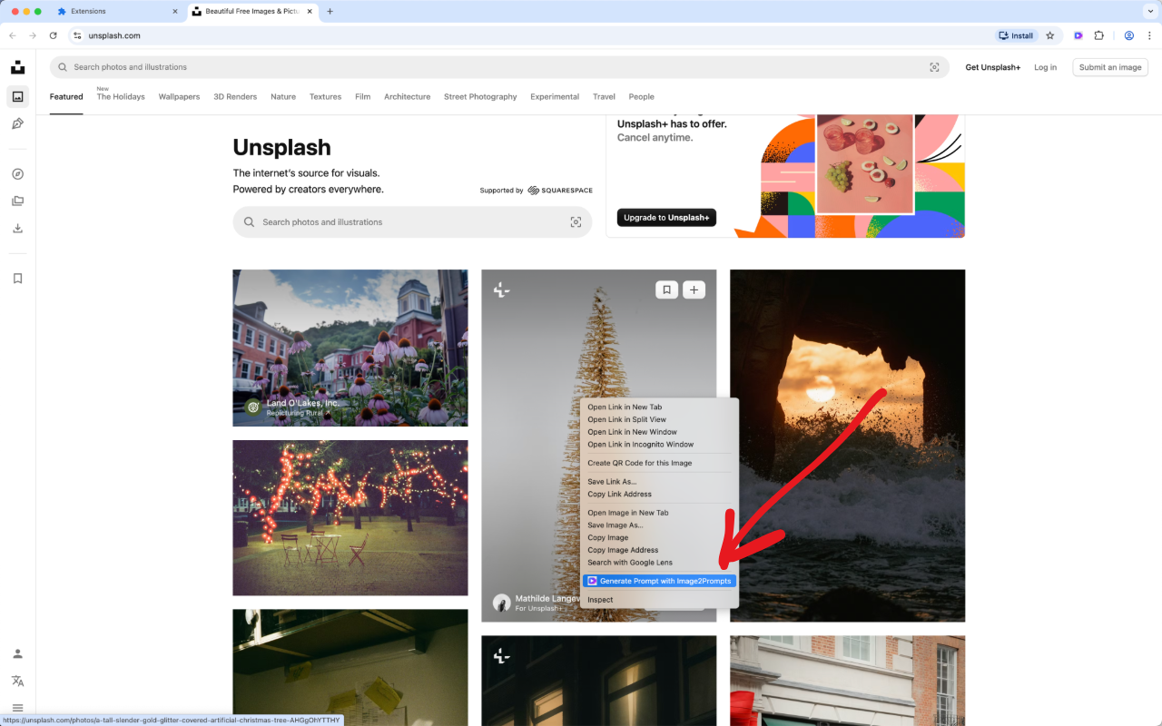 Image2Prompts Extension - 截图 1