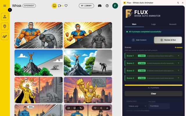 Flux - Whisk Auto Animator - 截图 2