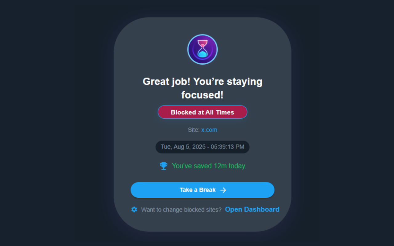 FocusFlux – Block Distractions, Maximize Focus - 截图 1