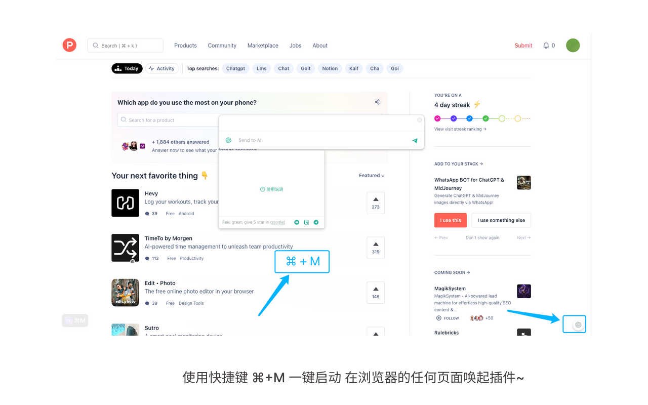 ChatGPT for all sites - 截图 1