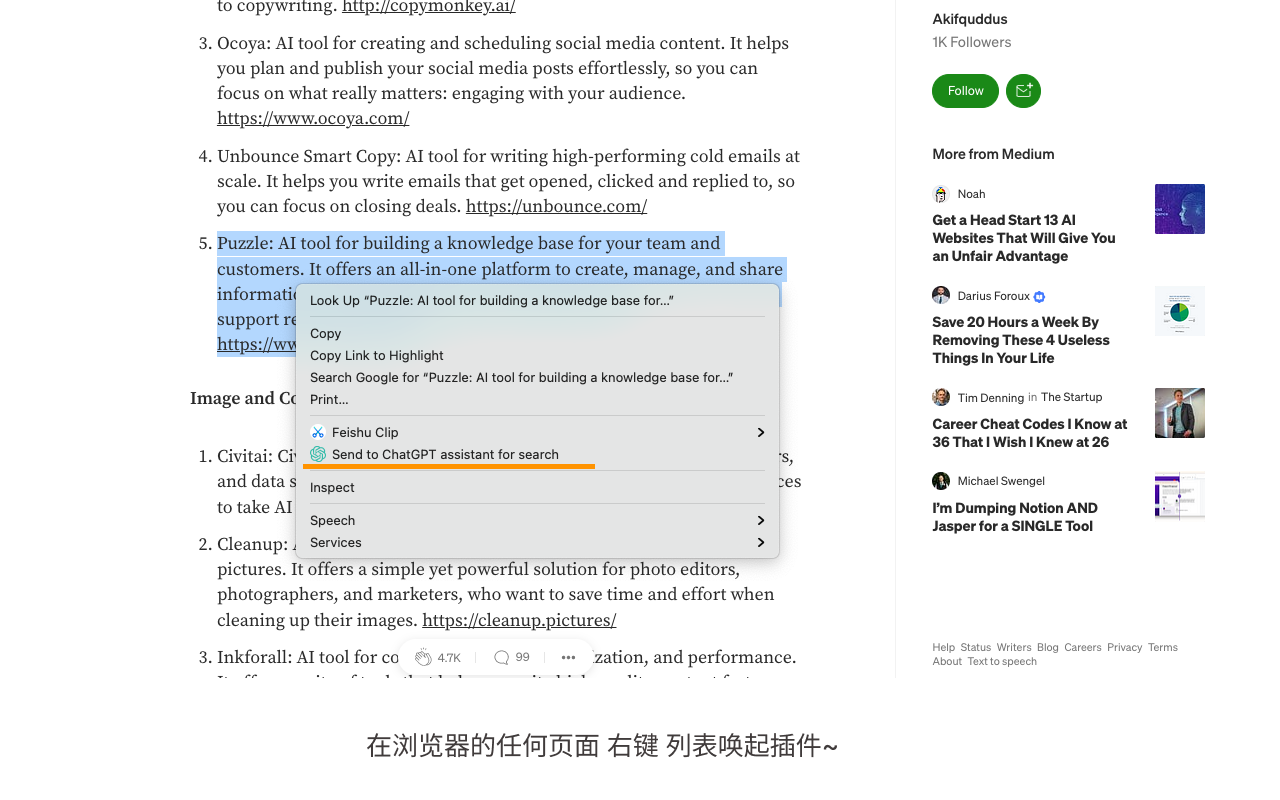 ChatGPT for all sites - 截图 3