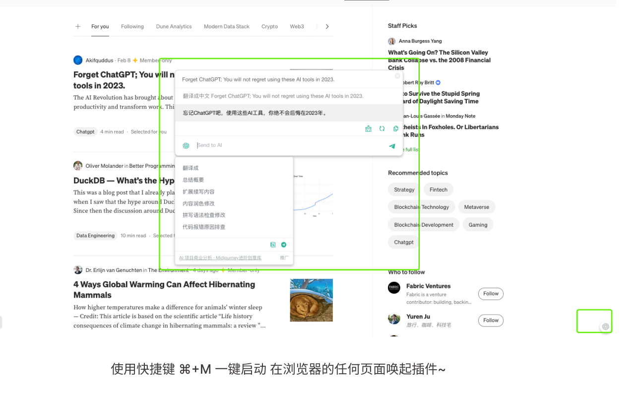 ChatGPT for all sites - 截图 4