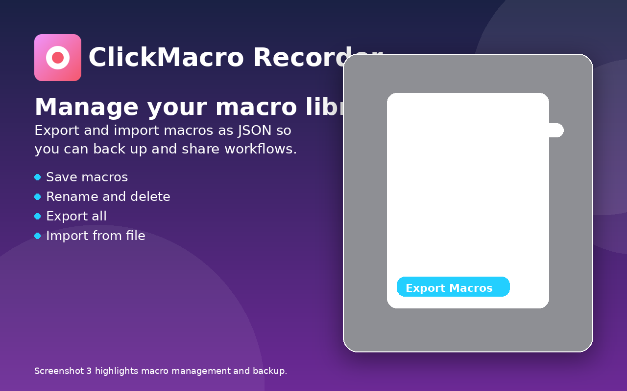 ClickMacro Recorder - 截图 3