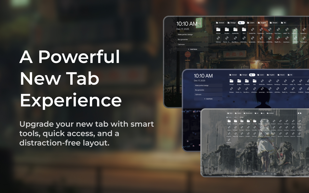 AbyTab – Custom New Tab & Home Page - 截图 3