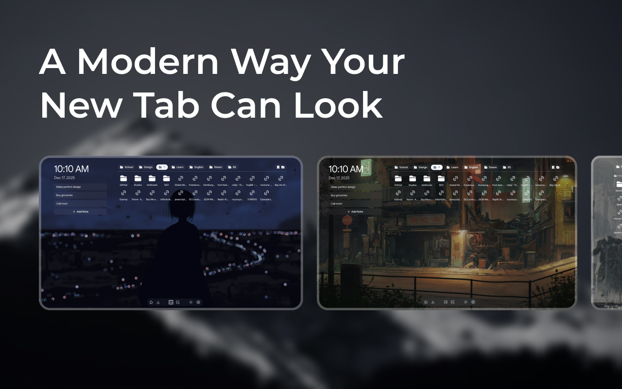 AbyTab – Custom New Tab & Home Page - 截图 5