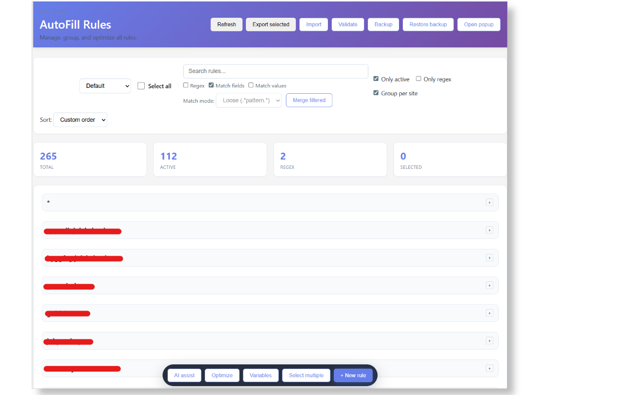 AutoFill Plugin - 截图 1