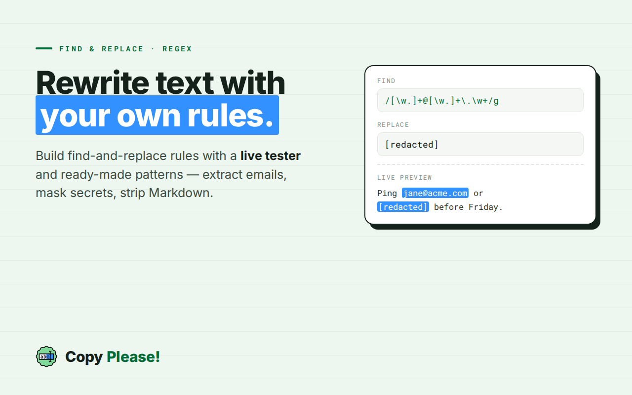 Copy Please! - Clean, Format & Auto Copy Text Anywhere - 截图 2