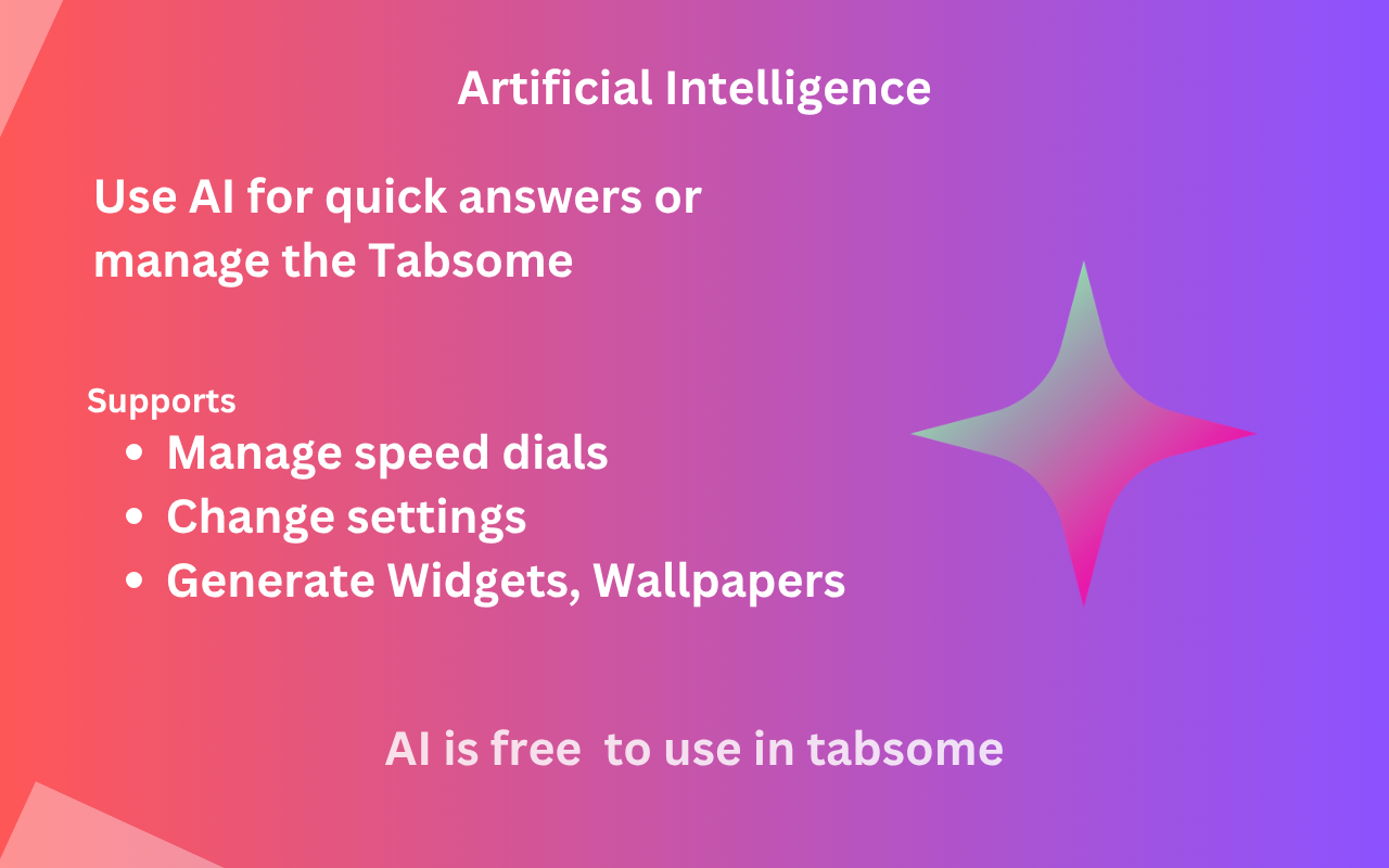 Tabsome New Tab: AI, Speed Dial, Widgets, Library - 截图 1