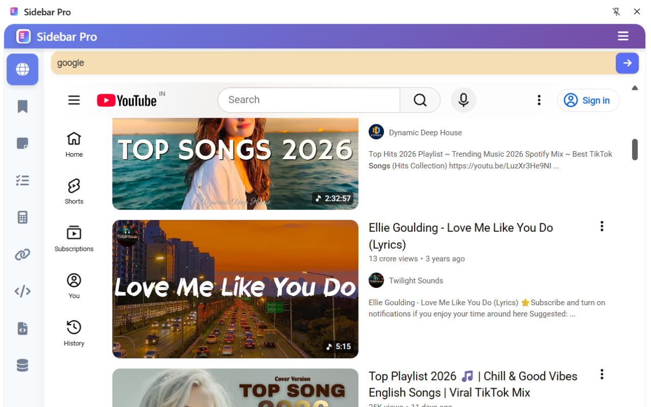 Sidebar Pro – Productivity Sidebar for Chrome - 截图 5