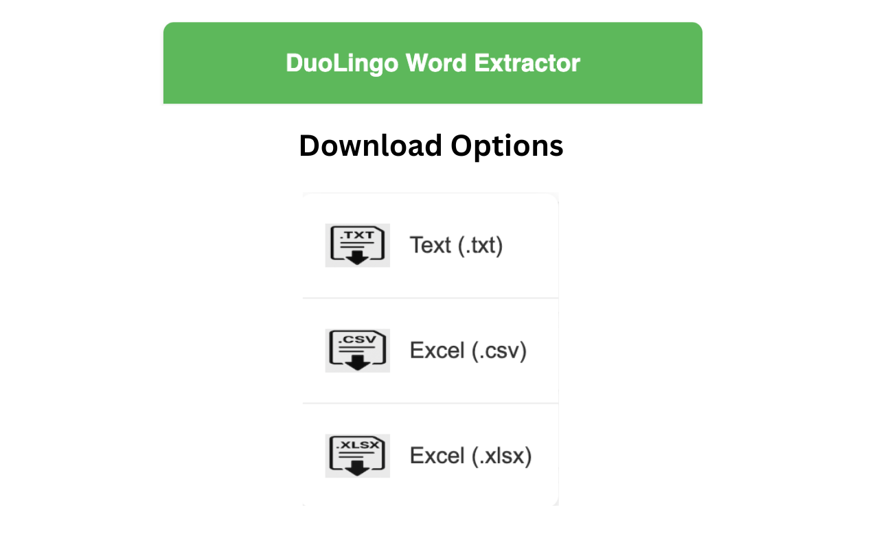 DuoLingo Word Extractor - 截图 2