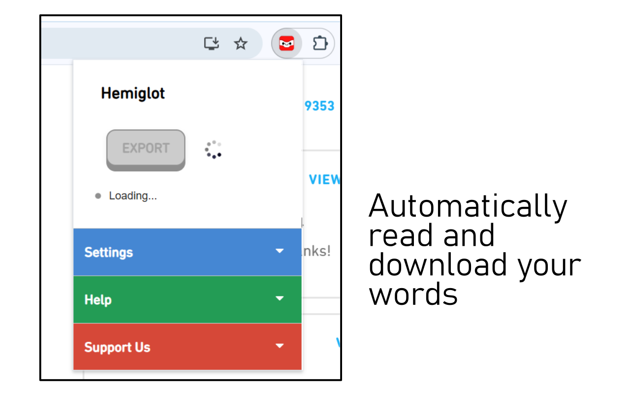 Hemiglot - 多邻国 (Duolingo) 单词下载器 - 截图 2