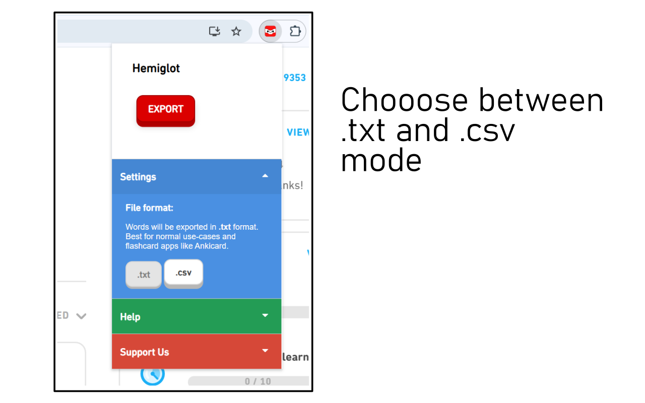 Hemiglot - 多邻国 (Duolingo) 单词下载器 - 截图 4